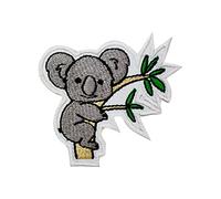 Patch koala mignon, patch animal, koala, patch dessin animé, correction, comptines pour enfants, patch brodé à repasser ou à coudre pour vêtements, etc. 7 x 6 cm