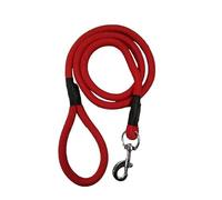 Patch & Marshall Laisse en nylon pour chiens de grande taille, extra large (XL), 1,5 m, 15 mm, laisse de dressage robuste avec crochet moyen, rouge