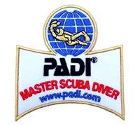 Patch Master Scuba Diver (8,9 cm) brodé thermocollant ou à coudre - Parfait pour vestes, sacs à dos, bagages, chapeaux, cadeaux à faire soi-même