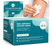 Patch Me Up Lingettes Dissolvant Adhésif Peau, 50 u - Capteur & Patchs | Retire les résidus de colle en quelques secondes : formule à l’Aloe Vera, sans parfum, pensée pour les peaux sensibles