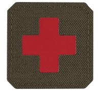 Patch médical Medic Cross Laser Cut M-Tac - Ranger Green/Red