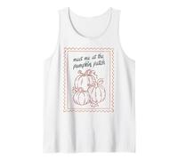 Patch « Meet Me at The Pumpkin » - Automne - Récolte d'halloween Débardeur