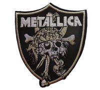 Patch Metallica Blason Avec Un Pirate 8.5x7.5 Cm Écusson Hard Rock