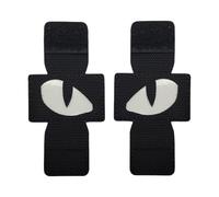 Patch Molle lumineux œil de chat - Badge tactique en nylon pour équipement militaire, sac à dos en plein air, idéal pour le camping et la randonnée