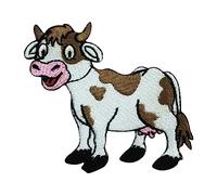 Patch motif vache, comptines pour enfants, patchs mignons pour enfants, brodés thermocollants ou à coudre sur vêtements, etc. 7 x 7 cm