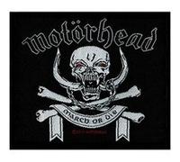 Patch Motorhead : March Or Die Sous Licence Officielle Noir G