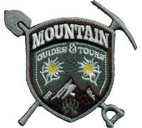 Patch Mountain Guides Tours Écusson Motif guide de montagne Edelweiss Spéléologie alpiniste