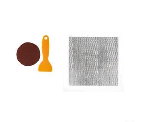 Patch mural en alliage galvanisé pour plafond et plaque de plâtre - Kit de réparation de trous pour cloison sèche - 25 x 25 cm - Fibre de verre thermoplastique résistant à la chaleur