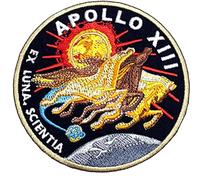 Patch NASA Apollo 13 (8,9 cm) brodé à repasser ou à coudre sur badge pour costume d'astronaute