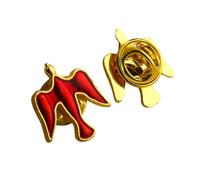 Patch Nation Broche en métal avec colombe du Saint-Esprit, 15mm x 20mm, Aluminium