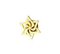 Patch Nation Broche en métal en filigrane étoile de David Israël, 20mm Wide 20mm High, Aluminium