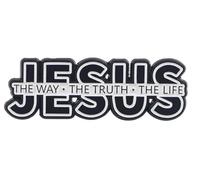 Patch Nation Broche en métal Jésus The Way The Truth The Life