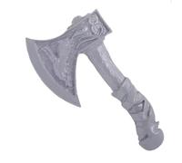 Patch Nation Broche Viking Hache Métal Cosplay Broche Biker, 25mm Wide 35mm High, Aluminium
