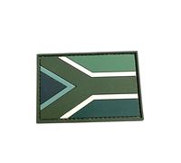 Patch Nation Écusson drapeau Afrique du Sud Airsoft Paintball PVC Morale Team Patch (vert)