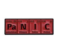 Patch Nation PaNIC Broche en métal pour cosplay de tableau périodique, 40mm x 10mm, Aluminium