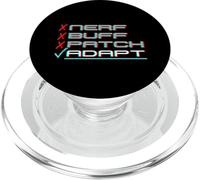 Patch Nerf Buff - Adapt - Amusant et Cool Fighting Gamer PopSockets PopGrip pour MagSafe