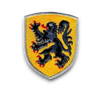 Patch Nord Pas de Calais brode - Ecusson Flandre avec dos scratch et support à coudre fourni - Made in France