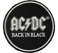 Patch officiel tissé AC/DC Back in Black Round