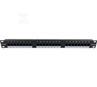 Patch panel 1U/19" UTP 24 ports Cat.6 LSA PK-U6-1