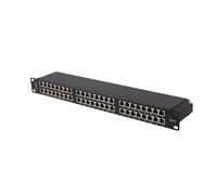 PATCH PANEL 48 PORT 1U 19 CAT6 FTP SHIELDED BLACK LANBERG