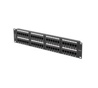 Lanberg Panneau de brassage 48 ports 2U 19? Cat.6 Noir