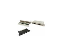 Patch Panel Desktop - Tableau de connexions - CAT 6 - STP - RJ-45 X 12 - gris, RAL 7035 - 10"