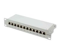 LogiLink Panneau de brassage 10' cat. 6A, 12 ports, gris G
