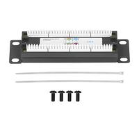 Patch Panel Réseau 8 Ports, UTP Cat6 Non Blindé, Support Câble 23-28AWG, Montage Mural ABS - Installation Facile, Haute Résistance, Usage Domicile et Bureau