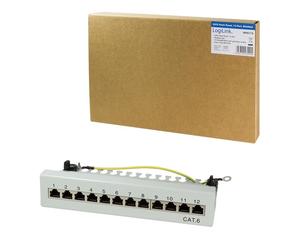 Patch panel stacjonarny LogiLink NP0017A 12x RJ45 kat.6 ekranowany Logilink