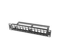 PATCH PANEL VIDE 12 PORTS 1U 10 AVEC ORGANISATEUR PPKS-9112-B