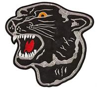 Patch Panthère noire dorsal grande taille écusson patch thermocollant dos