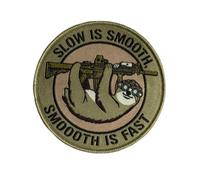 Patch paresseux militaire brodé morale avec fermeture