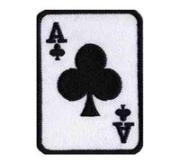 Patch patche as de trèfle poker écusson thermocollant cartes jeux jeu carte