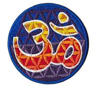 Patch patche Om Aum Ohm yoga écusson thermocollant hindou hindouisme