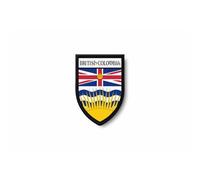 Patch Patches Emblem Iron On Glue Print Flag Crest Canada British Columbia
