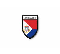 Patch Patches Emblem Iron On Glue Print Flag Saint Martin Marteen Sint