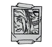 Patch Photo Pop Art - Patch thermocollant - Pour appareil photo, crâne de mort - Patch à repasser - Patch squelette - Finally Home