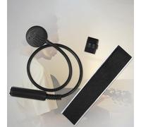 Patch Piezo Contact Micro pour Guitare Classique Acoustique et Ukulélé Modèle T-12 avec ABS + Caoutchouc Construction Noir 12 x 11,5 x 2 cm