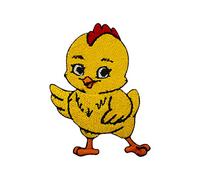 Patch poulet, animal, poussin, dessin animé, correction, comptines pour enfants, patch brodé à repasser ou à coudre pour vêtements, etc. 7,5 x 5 cm