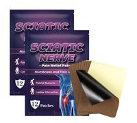 Patch pour Bassin, Patchs Anti-douleur Pour La Hanche, Autocollants en plâtre pour bassin, Patchs de Soulagement Musculaire, Patchs Cutanés pour Apaiser L'inconfort Nerveux, 12 patchs par pochette*2