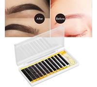 Patch pour Sourcils, Extensions de Poils pour Sourcils, Faux Sourcils Noirs Mélangés, Agrandisseur de Sourcils Individuels de 5 à 8mm