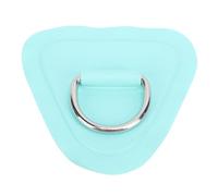 Patch PVC Triangle Gris avec Boucle D Ring, Patch Imperméable pour Bateau Gonflable, Kayak, Annexe - Résistant et Durable, Installation Facile, Sécurise Cordages et Equipements (Vert clair)