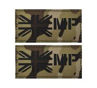 Patch réfléchissant avec drapeau britannique - Gilet tactique et accessoire d'uniforme, identification infrarouge, style militaire, design punisher pour une meilleure visibilité et camouflage