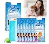 Patch Refroidissant Gel 7 Pièces, Compresse pour Front, Nuit | Sans réfrigération, efficace sur front, nuque, bras, pour adulte, nomade, mal de tête, coup de chaleur