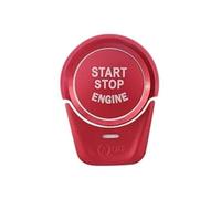 Patch Réparation Compatible Avec BMW Série 5 G30 X3 G01 X4 G02 3 Pièces Bouton De Démarrage Et D'arrêt Automatique Du Moteur Couvercle Anneau Décoration Accessoires Intérieurs De Voiture(Red)
