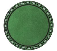 Patch rond en cuir avec option de personnalisation Tigerwood - Green