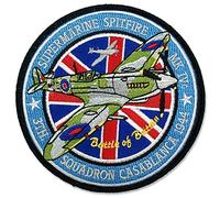 Patch Seconde Guerre mondiale World War II Aircraft Edition (Battle of Britain, 3th Squadron Casablanca 1944 Supermarine Spitfire MK IVc)