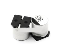 Patch SMD Electrolytic Capacitor 25V 470UF 10_10.3MM Aluminum Electrolytic Capacitor (5pcs) MQXFCZUX