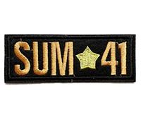 patch sum41 rectangulaire 10x3.5 cm ecusson groupe de rock alternatif