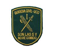 Patch tactique Guardia Civil Española España avec boucle adhésive de sécurité espagnole (AI92-2 thermocollant)